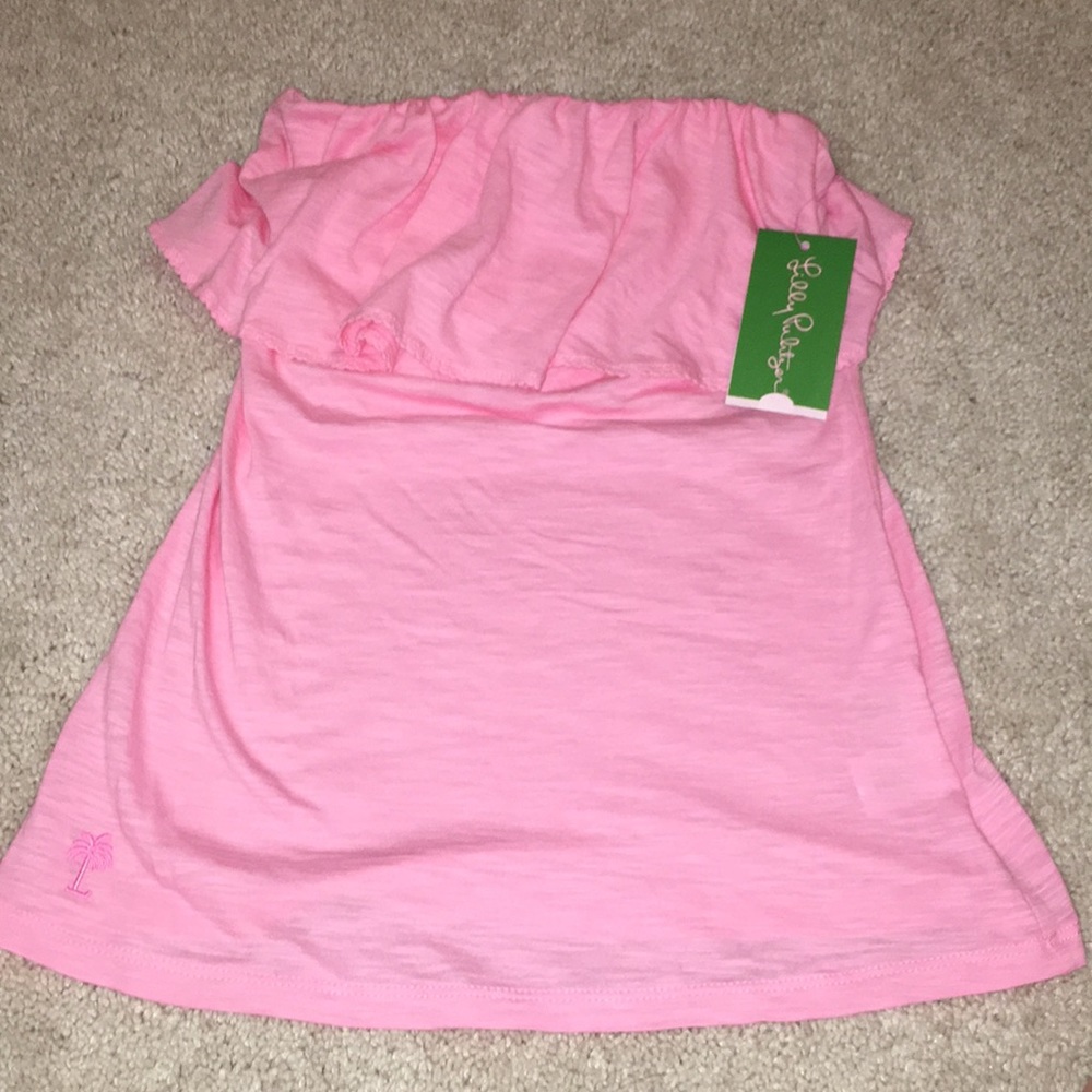 strapless top!!